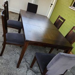 6 Chair Table Set With Leaf