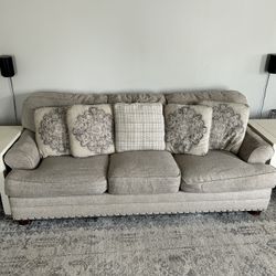 84” Sofa And 62” loveseat  Combo Beige 