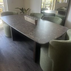 Stone 72” Dining Table And Chairs