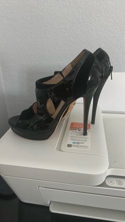Black stiletto heels