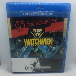 Blu-ray Triple Feature Watchmen Constantine V For Vendetta 