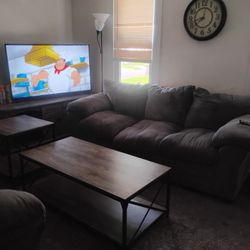 Couch And Love Seat Set W/ two End Tables