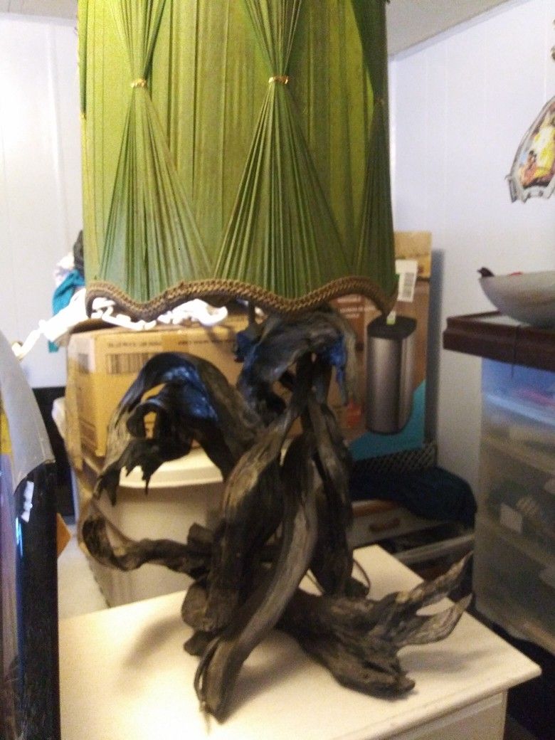 Vintage Petrified Wood Lamp