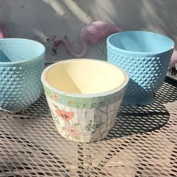 3 Flower Pots