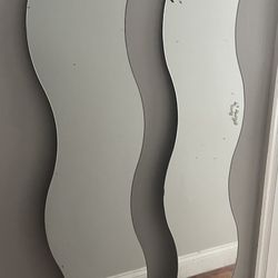 2 Wave Mirrors From IKEA 