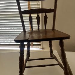 Vintage Solid Hardwood Chair Temple Stuart