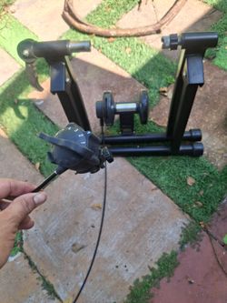Black bicycle Trainer Stand