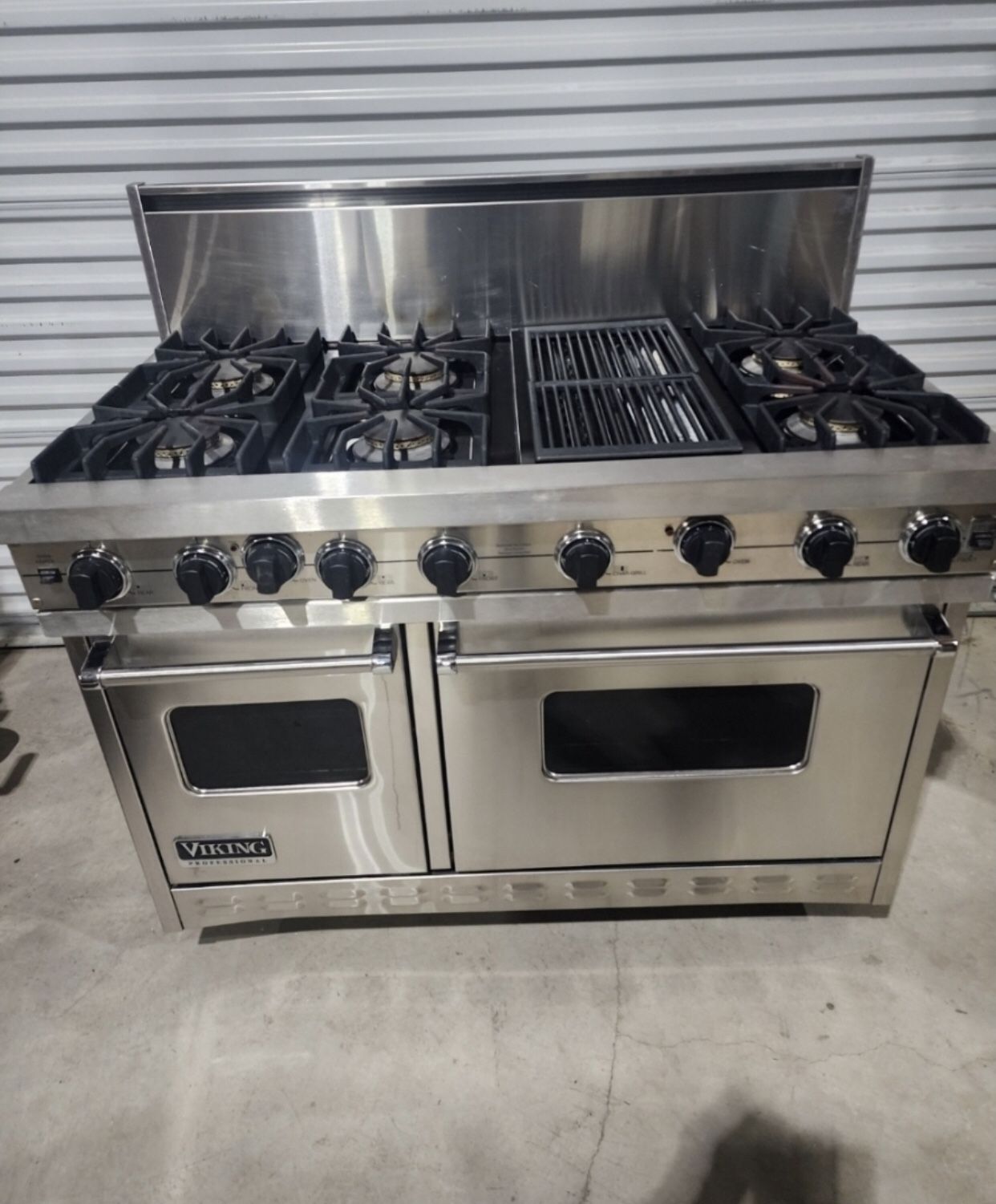 Viking 48” Stainless Steel Gas Range Stove