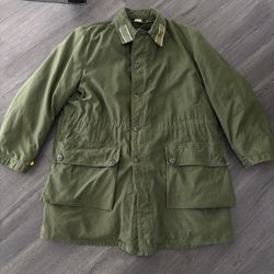 Vintage 1970 Swedish Army Coat Mens Heavy Pile Liner Cold Weather Field C54