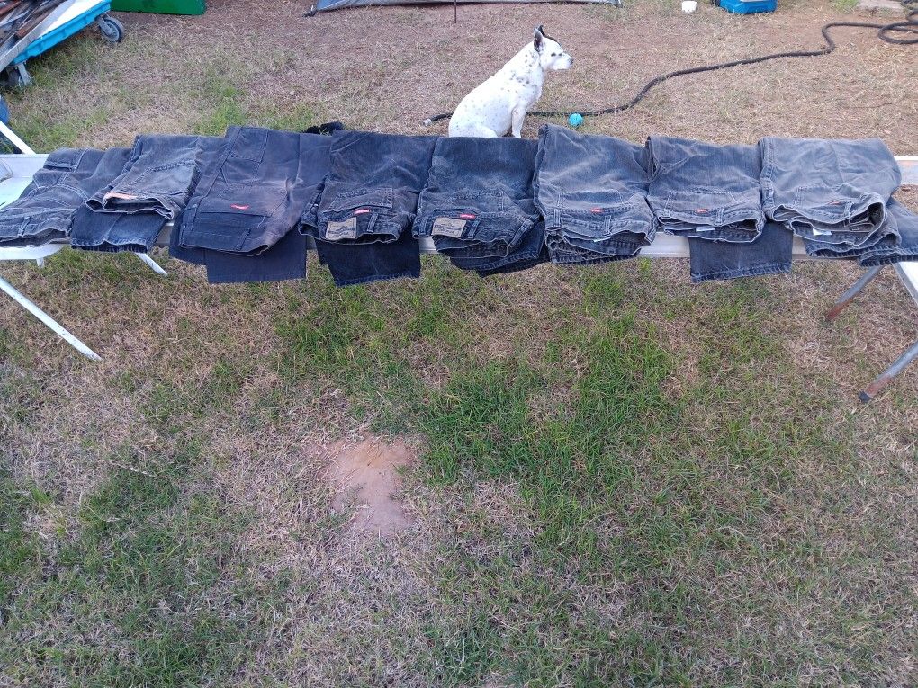 8# Pair Blue Jeans Levi  Wrangler Dickies Rustler