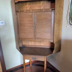 Unique Vintage Corner  Cabinet