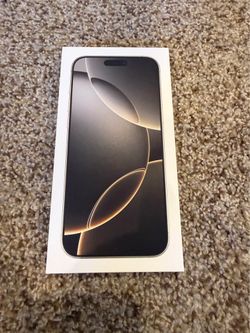 Brand New (Only selling empty Box) IPhone 16 Pro Max (Natural Titanium)