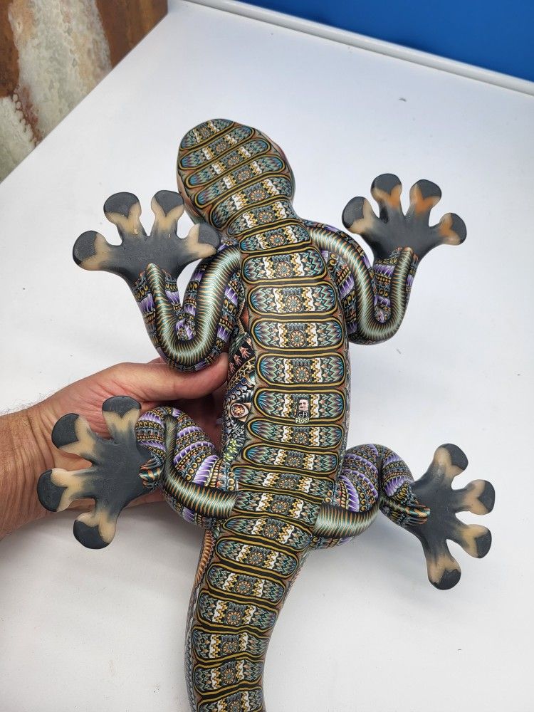 Polymer clay gecko sale