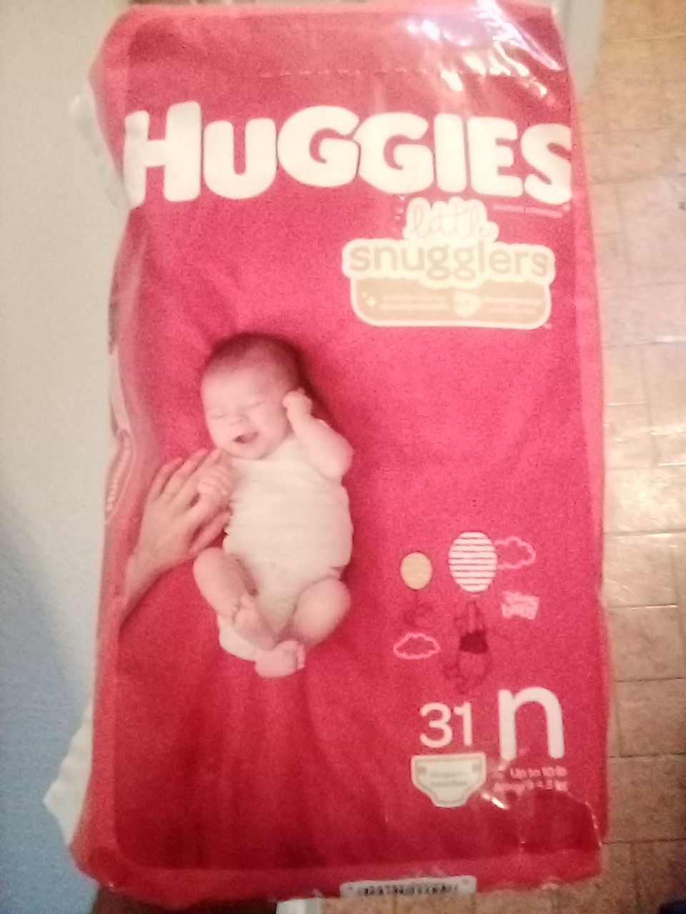 Huggies Newborn diapers.