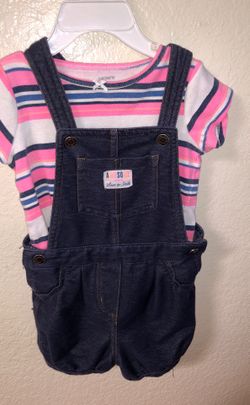 baby overalls with matching shirt