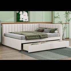 Full size bed With Drawers (unused)
