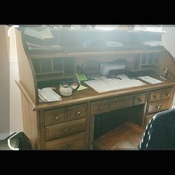 Vintage Roll Top Desk