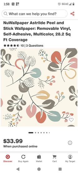 Nus3259 Astrilde Peel & Stick Wallpaper Multicolor