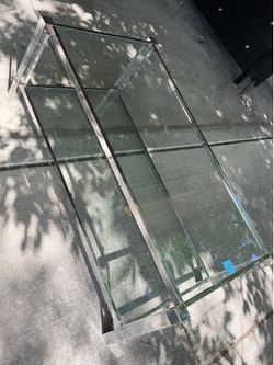 Glass coffee table