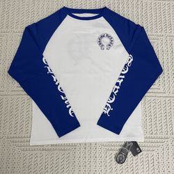 Chrome Hearts White and Blue Long Sleeve