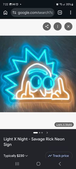 Rick and Marty neon light