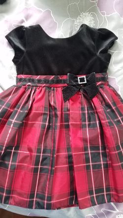 4T dress black / red