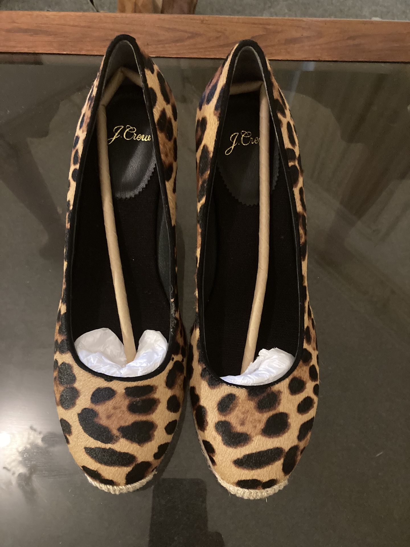 Brand New J Crew Women’s Leopard Print Wedges
