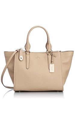 COACH Crosby Nude Leather Carryall Purse