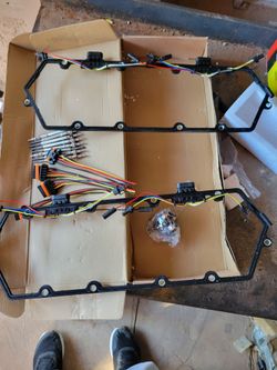 1994----1997 Ford f250 E350 Injector Glow Plug Harnesses + Valve Cover Gaskets + Relay Solenoid kit