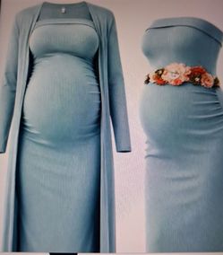 2 PCS Baby shower dress
