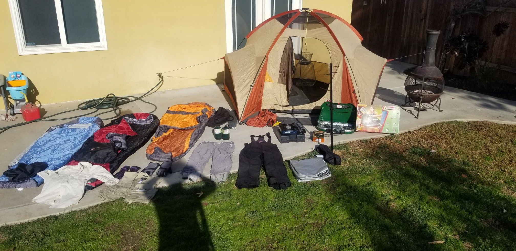 Camping equipment.