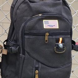 Each X-Large Cotton Canvas Hiking Backpack 21”/14”/7” Logo Is Detachable 