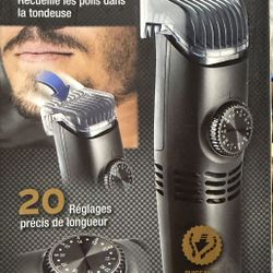 BELL+HOWELL VacuTrim Rechargeable Grooming Trimmer with Built-In Vacuum – Open Box