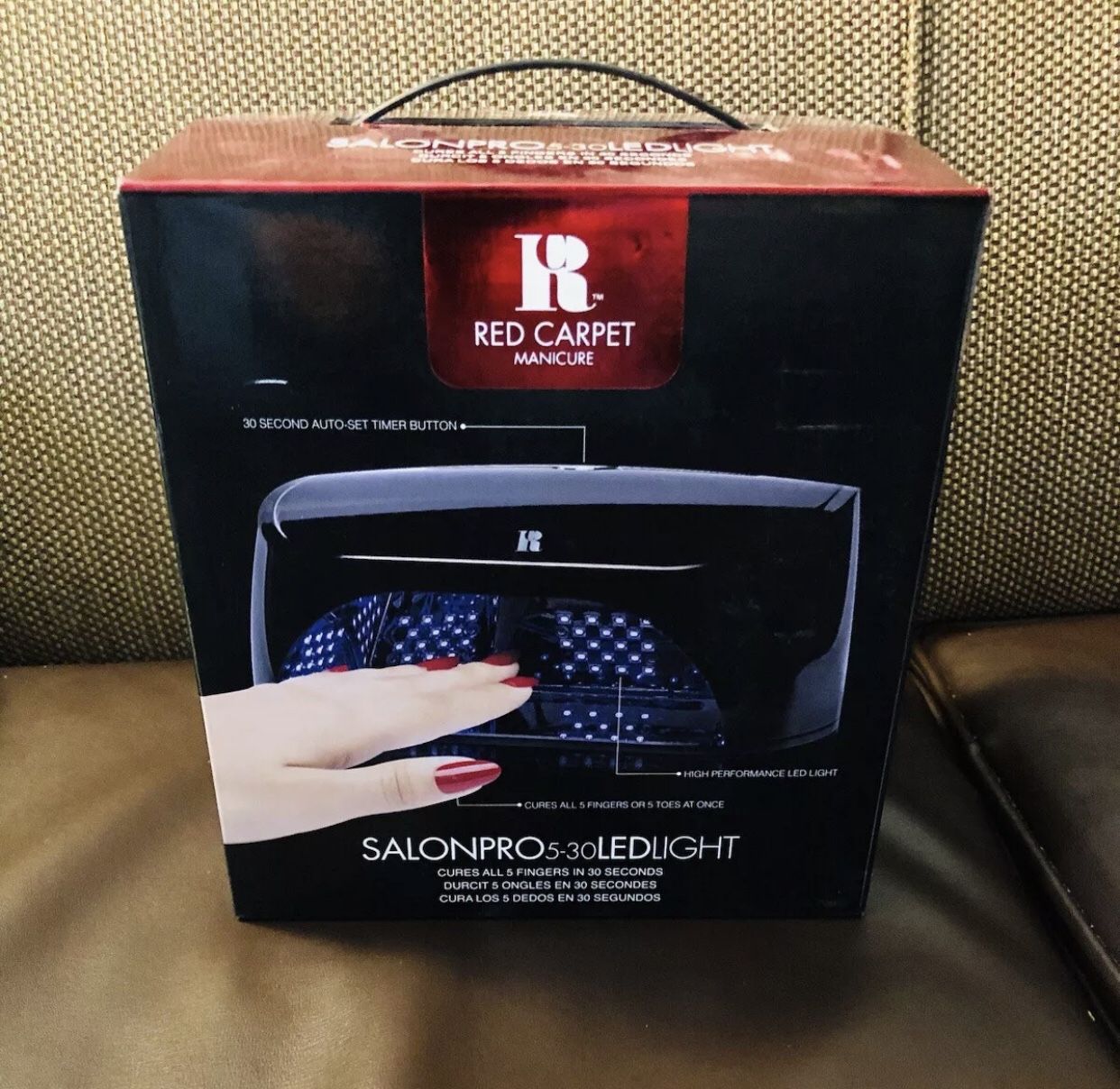 Red Carpet Manicure SalonPro 5 Finger 30 - Sec LED Gel Polish LED LIGHT (NEW)