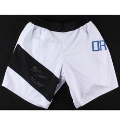 Brian Ortega Signed "T-City" UFC Shorts Inscribed "T-City" (PSA)