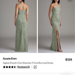 Azazie Eren Floral Burnout Bridesmaid Dress