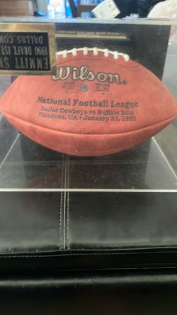 Autograph Wilson football Emmett Smith