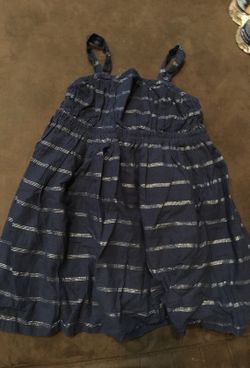 Old Navy blue and silver stripe dress