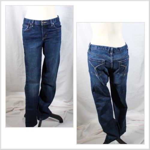 Vintage Y2K 2000s Calvin Kline Jeans Flare Low/Midrise Blue Denim Jeans Size 8
