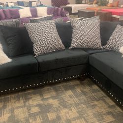 Gorgeous Black Sectional 