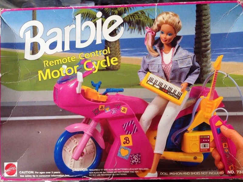 Vintage 2024 barbie motorcycle