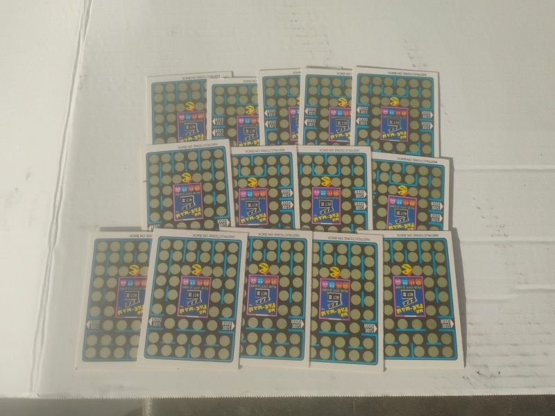 1981 MS PAC MAN RUB OFF GAME CARDS FLEER LOT of 14 for Sale in Lakewood ...