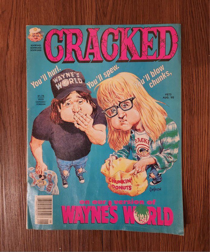 Cracked Magazine #273/Wayne's World/Aug 1992