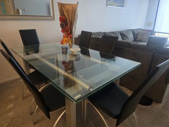 Modern Glass Dining Table