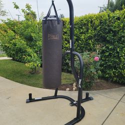 Everlast Punching Bag Stand With 100 Lb Bag