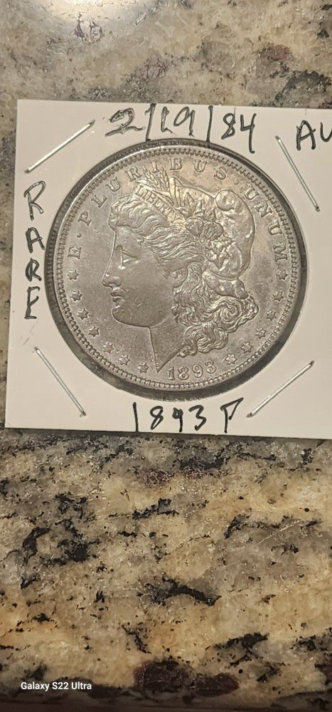 RARE 1893 P Morgan Silver Dollar