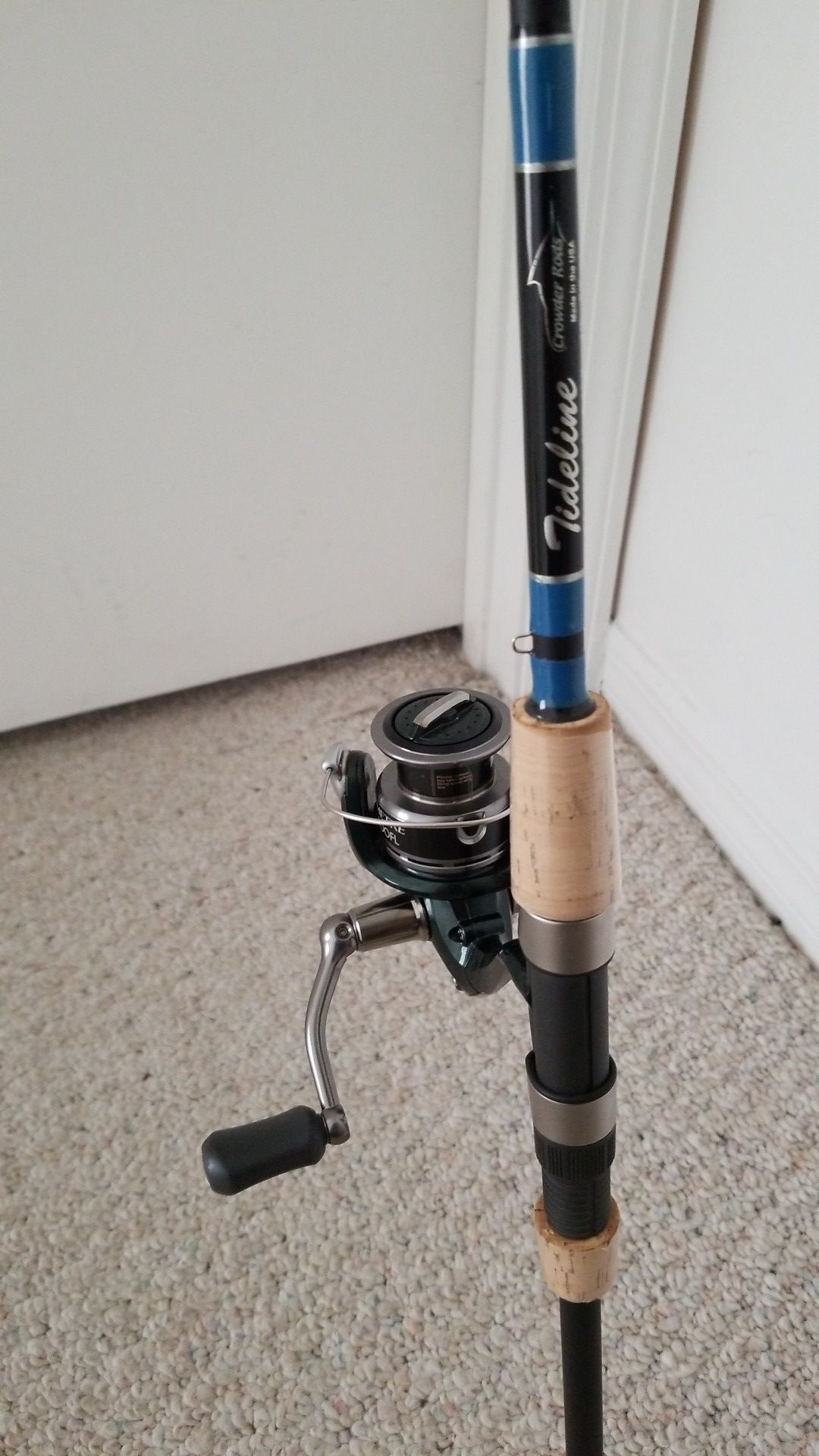 New shimano symetre 2500 reel with 7'6" crowder tideline rod