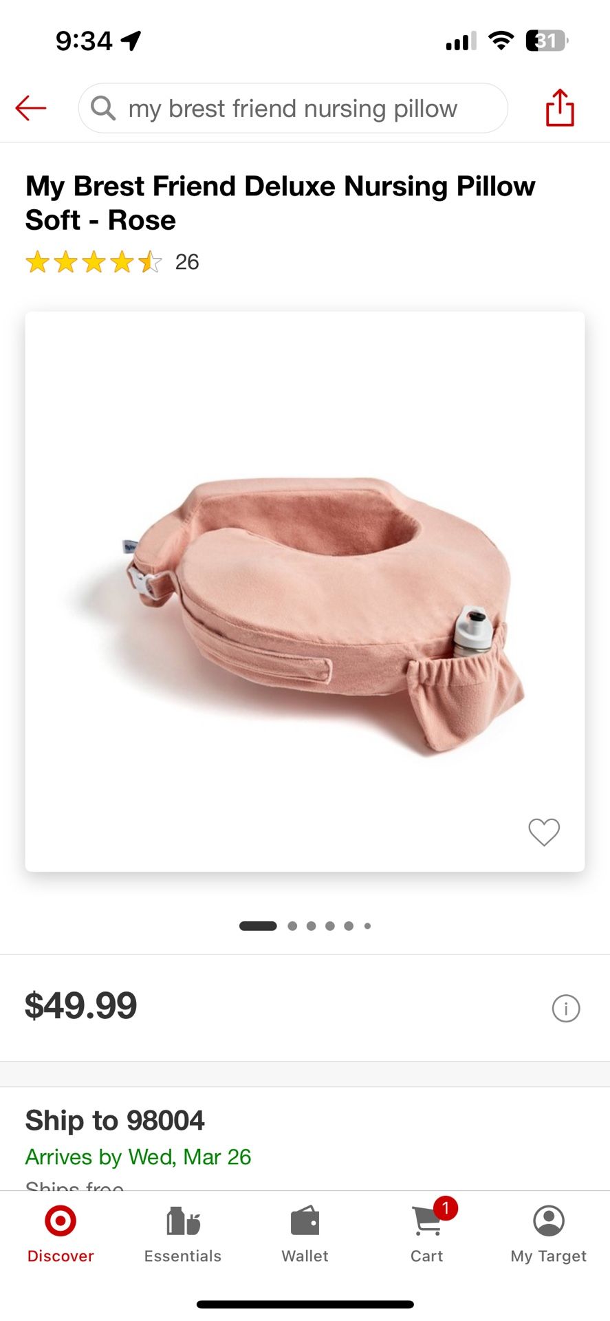 MyBrestFriend Nursing Pillow
