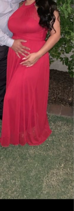 Red elegant dress