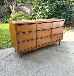 Mid Century Walnut Dresser